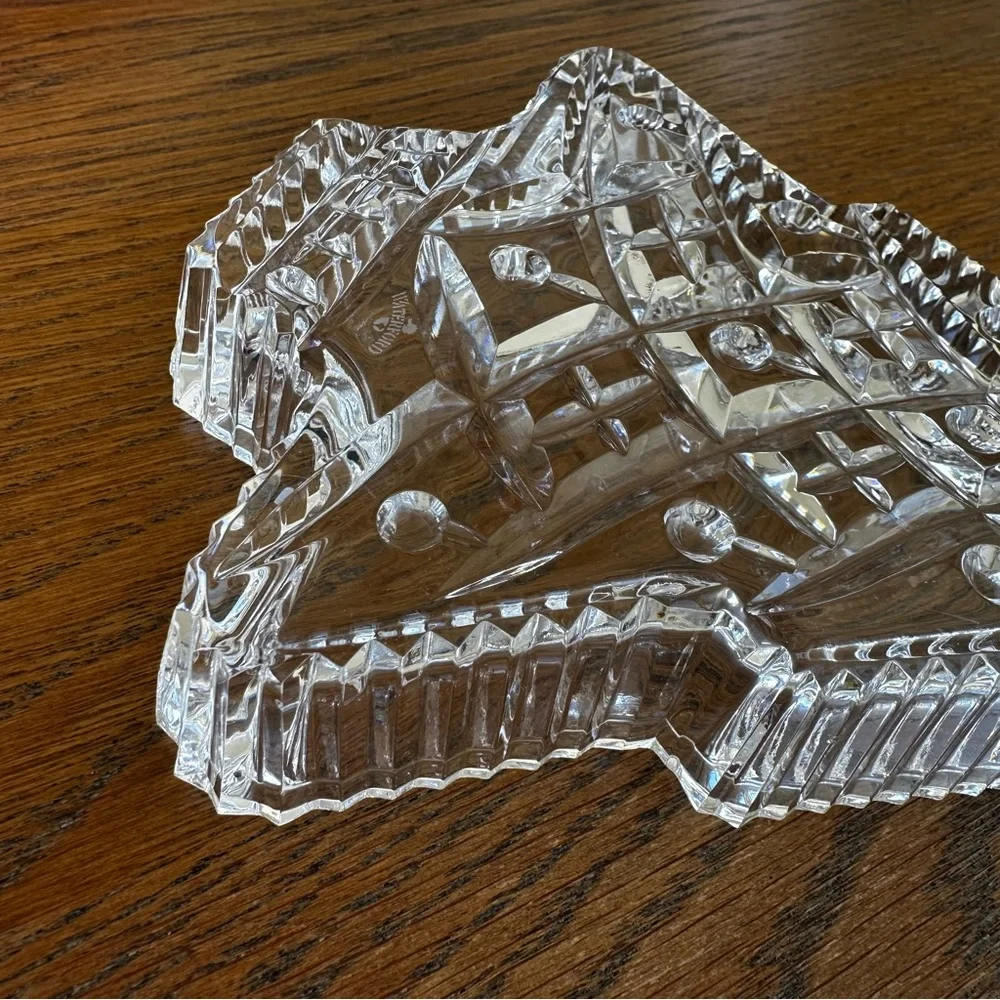 Waterford Crystal Figurine Christmas Tree Candy Dish Decorative Tray Retired - Picture 8 of 11